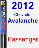 Passenger Wiper Blade for 2012 Chevrolet Avalanche - Vision Saver