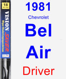 Driver Wiper Blade for 1981 Chevrolet Bel Air - Vision Saver