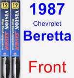 Front Wiper Blade Pack for 1987 Chevrolet Beretta - Vision Saver