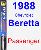 Passenger Wiper Blade for 1988 Chevrolet Beretta - Vision Saver