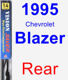 Rear Wiper Blade for 1995 Chevrolet Blazer - Vision Saver