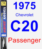 Passenger Wiper Blade for 1975 Chevrolet C20 - Vision Saver