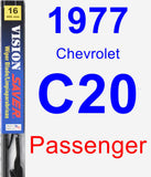 Passenger Wiper Blade for 1977 Chevrolet C20 - Vision Saver