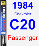 Passenger Wiper Blade for 1984 Chevrolet C20 - Vision Saver