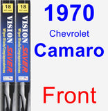 Front Wiper Blade Pack for 1970 Chevrolet Camaro - Vision Saver
