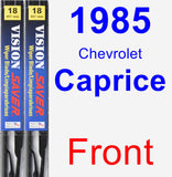 Front Wiper Blade Pack for 1985 Chevrolet Caprice - Vision Saver