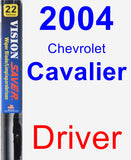 Driver Wiper Blade for 2004 Chevrolet Cavalier - Vision Saver