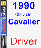 Driver Wiper Blade for 1990 Chevrolet Cavalier - Vision Saver