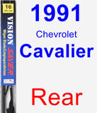 Rear Wiper Blade for 1991 Chevrolet Cavalier - Vision Saver