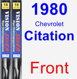 Front Wiper Blade Pack for 1980 Chevrolet Citation - Vision Saver