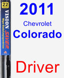 Driver Wiper Blade for 2011 Chevrolet Colorado - Vision Saver