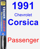 Passenger Wiper Blade for 1991 Chevrolet Corsica - Vision Saver