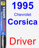 Driver Wiper Blade for 1995 Chevrolet Corsica - Vision Saver