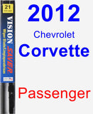 Passenger Wiper Blade for 2012 Chevrolet Corvette - Vision Saver