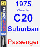 Passenger Wiper Blade for 1975 Chevrolet C20 Suburban - Vision Saver