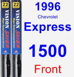 Front Wiper Blade Pack for 1996 Chevrolet Express 1500 - Vision Saver