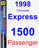 Passenger Wiper Blade for 1998 Chevrolet Express 1500 - Vision Saver