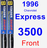 Front Wiper Blade Pack for 1996 Chevrolet Express 3500 - Vision Saver