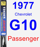 Passenger Wiper Blade for 1977 Chevrolet G10 - Vision Saver