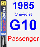 Passenger Wiper Blade for 1985 Chevrolet G10 - Vision Saver