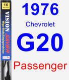 Passenger Wiper Blade for 1976 Chevrolet G20 - Vision Saver