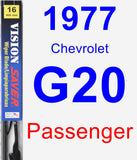 Passenger Wiper Blade for 1977 Chevrolet G20 - Vision Saver