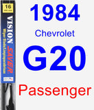 Passenger Wiper Blade for 1984 Chevrolet G20 - Vision Saver