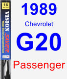 Passenger Wiper Blade for 1989 Chevrolet G20 - Vision Saver