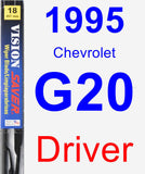 Driver Wiper Blade for 1995 Chevrolet G20 - Vision Saver