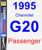 Passenger Wiper Blade for 1995 Chevrolet G20 - Vision Saver