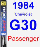 Passenger Wiper Blade for 1984 Chevrolet G30 - Vision Saver