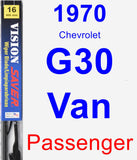 Passenger Wiper Blade for 1970 Chevrolet G30 Van - Vision Saver