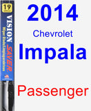 Passenger Wiper Blade for 2014 Chevrolet Impala - Vision Saver