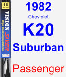 Passenger Wiper Blade for 1982 Chevrolet K20 Suburban - Vision Saver