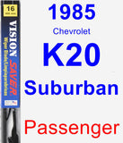 Passenger Wiper Blade for 1985 Chevrolet K20 Suburban - Vision Saver