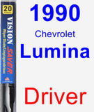 Driver Wiper Blade for 1990 Chevrolet Lumina - Vision Saver