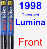 Front Wiper Blade Pack for 1998 Chevrolet Lumina - Vision Saver
