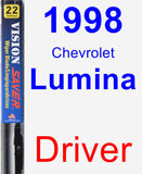 Driver Wiper Blade for 1998 Chevrolet Lumina - Vision Saver