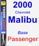 Passenger Wiper Blade for 2000 Chevrolet Malibu - Vision Saver