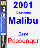 Passenger Wiper Blade for 2001 Chevrolet Malibu - Vision Saver