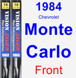 Front Wiper Blade Pack for 1984 Chevrolet Monte Carlo - Vision Saver