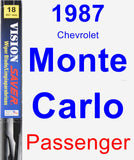 Passenger Wiper Blade for 1987 Chevrolet Monte Carlo - Vision Saver