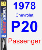 Passenger Wiper Blade for 1978 Chevrolet P20 - Vision Saver