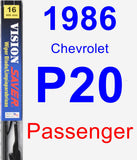 Passenger Wiper Blade for 1986 Chevrolet P20 - Vision Saver