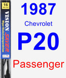 Passenger Wiper Blade for 1987 Chevrolet P20 - Vision Saver