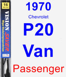 Passenger Wiper Blade for 1970 Chevrolet P20 Van - Vision Saver