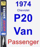 Passenger Wiper Blade for 1974 Chevrolet P20 Van - Vision Saver