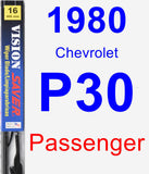 Passenger Wiper Blade for 1980 Chevrolet P30 - Vision Saver