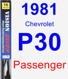 Passenger Wiper Blade for 1981 Chevrolet P30 - Vision Saver