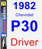 Driver Wiper Blade for 1982 Chevrolet P30 - Vision Saver